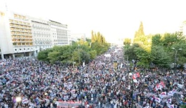 Массовые акции протеста в Греции