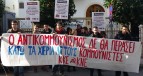 Protesta en la embajada de Kazajstán 