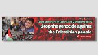 Que se detenga ya el genocidio del pueblo de Palestina