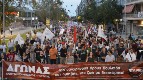 Mass demonstration at Aristotelous Square
