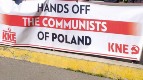 Protestas contra contra el intento de prohibir el Partido Comunista de Polonia